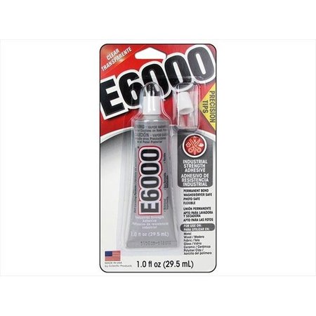 ECLECTIC PRODUCTS Eclectic Products ECL31020 Adhesive E6000 Precision Tip Glue - 1 oz. Card ECL31020